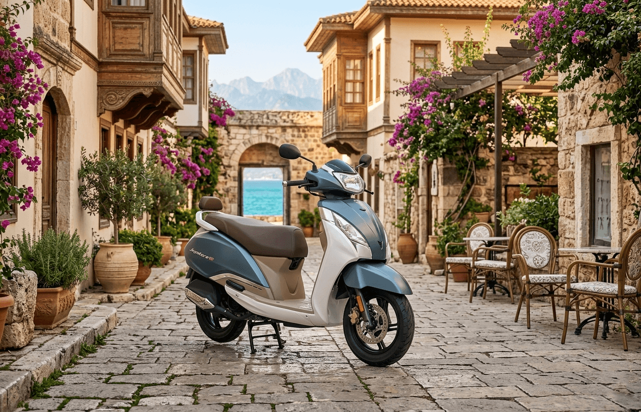 TVS Jupiter 125 motorcycle rental Istanbul